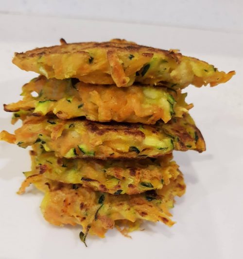 Courgette and Carrot Fritters
