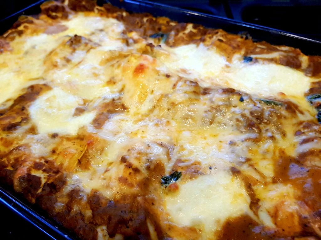 Veg packed lasagne