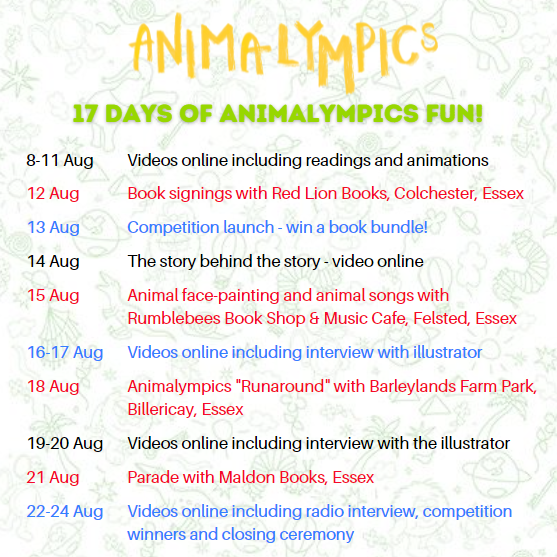 Free Events in Essex! Join the Animalympics with author Josie Dom
